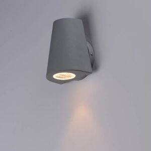 LIGHTING LED Wall Sconce Grey Dove Matte Modern Industrial Indoor Outdoor